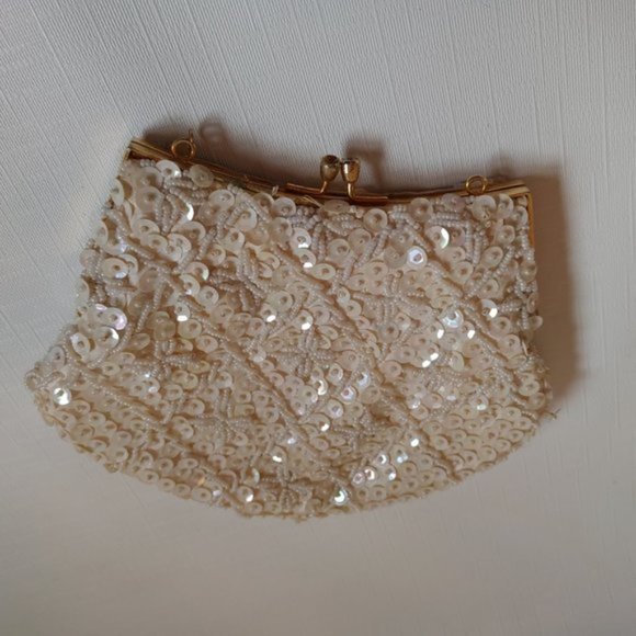Vintage Hand Beaded Evening Purse Du-Val Made in Hong Kong - Picture 2 of 7